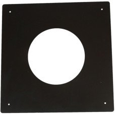 Brandseparatieplaat plat Ø150mm - Zwart